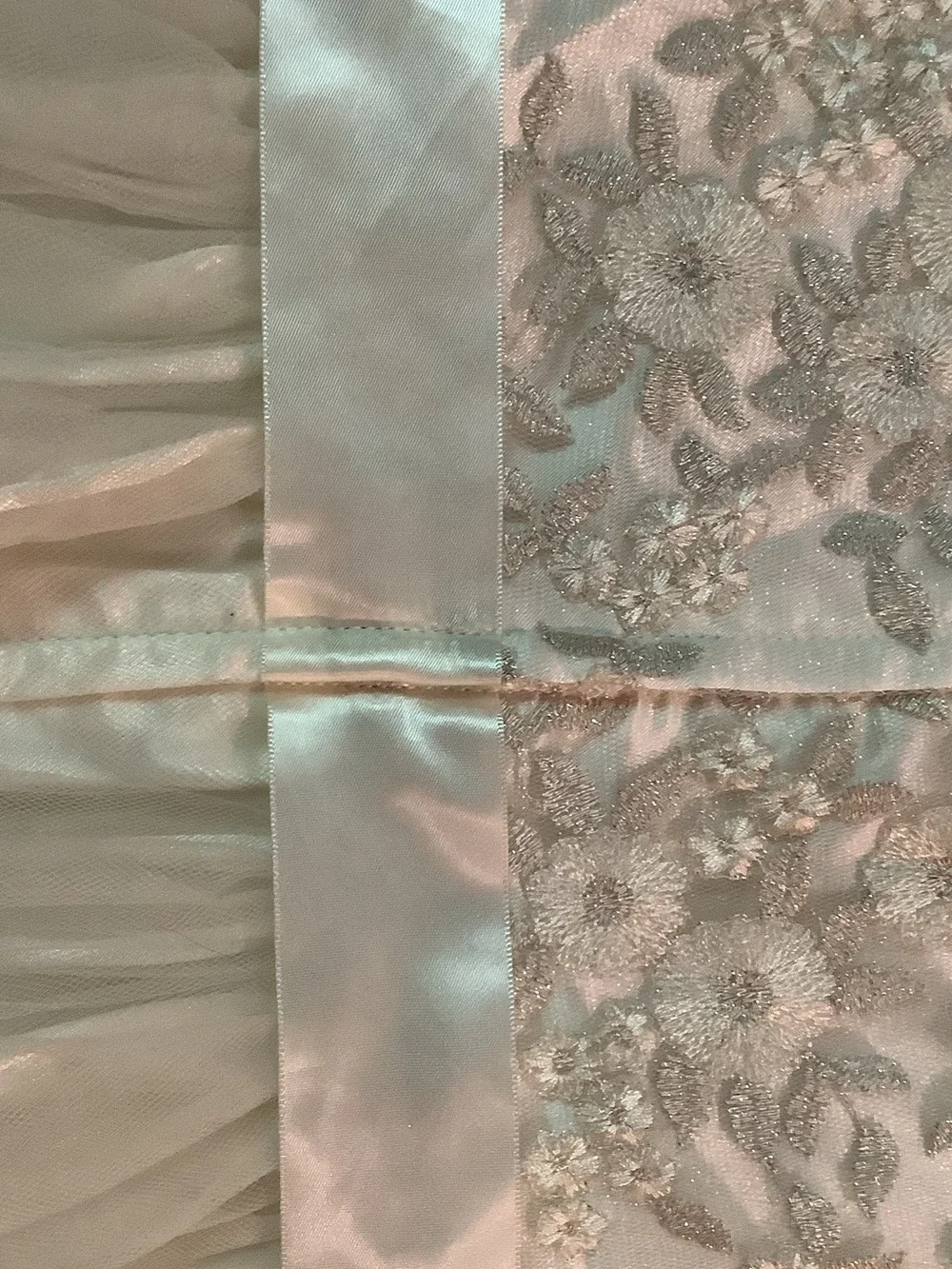 Bonnie Jean Ivory Lace Tulle Dress with Satin Bow